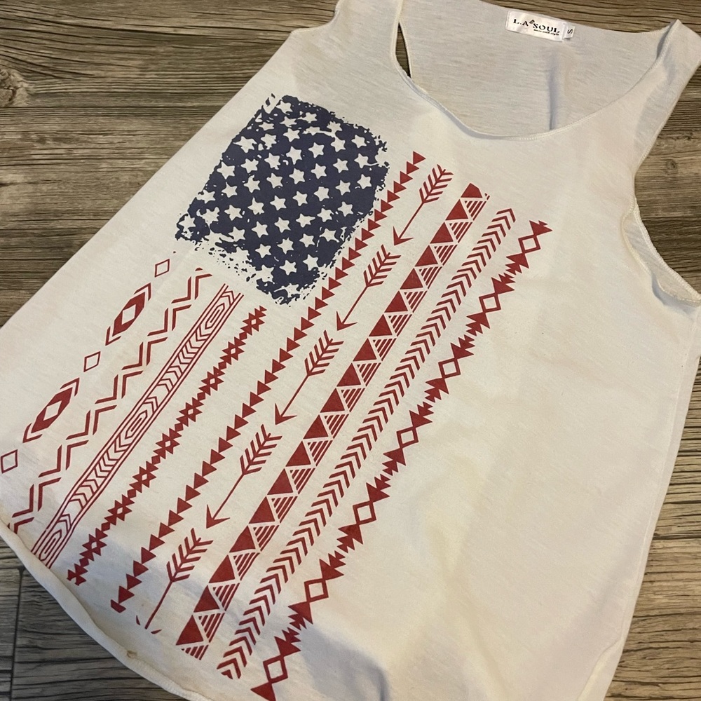 American Flag Racerback - Picture 3 of 4